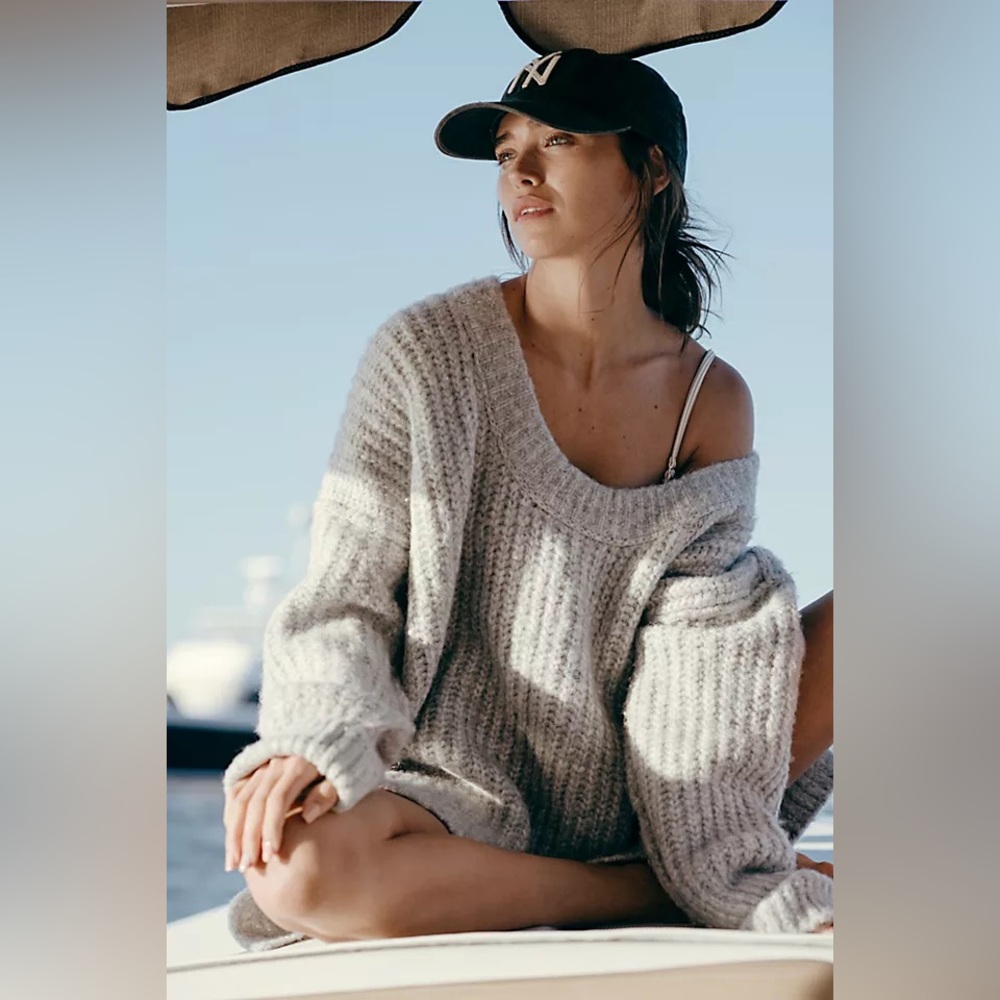 Free People Blue Bell Sweater